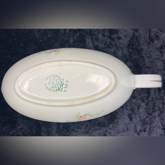 VTG Taylor Smith  USA Rose Moss Sauce Jug numbered 2803 Gold Trim Floral Dish. - Picture 5 of 7